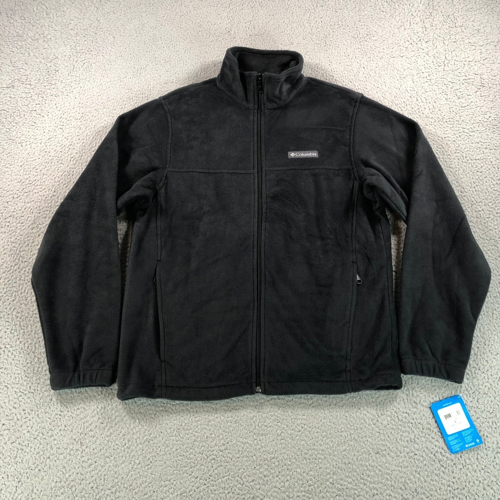 Columbia Jacket Adult‎ Medium Gray Mount Grant Fleece Full Zip Lightweight NEW